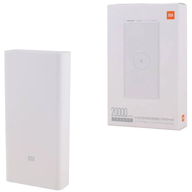 پاور بانک بی سیم فست شارژ شیائومی WPB15PDZM PD High Copy 18W ظرفیت 20000 میلی آمپر ساعت