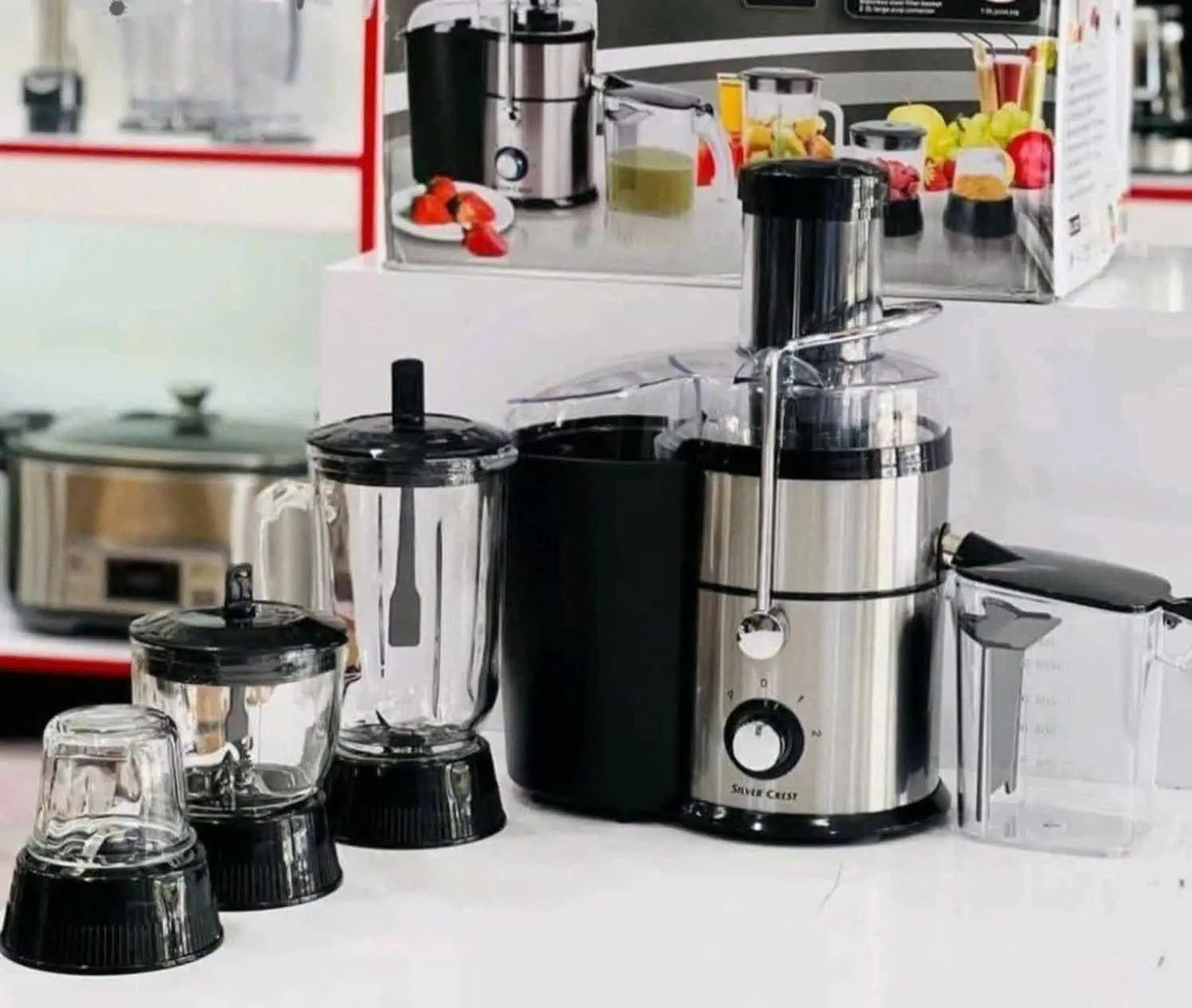 ✅ آبمیوه گیری چهار کاره سیلور کرست
