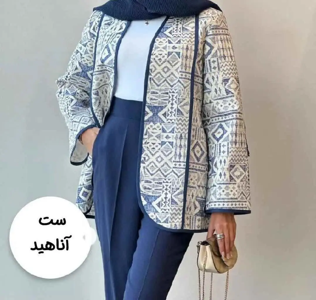 ط🍃نام: ست مانتو مانتو شلوار آناهید 

