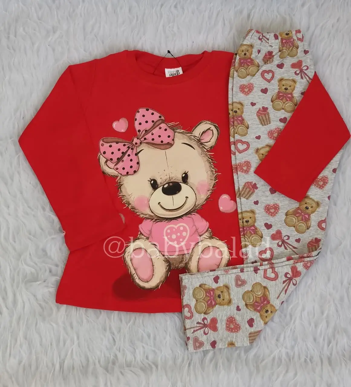 #بلوز #شلوار #دخترانه خرس مهربون🐻🐻
