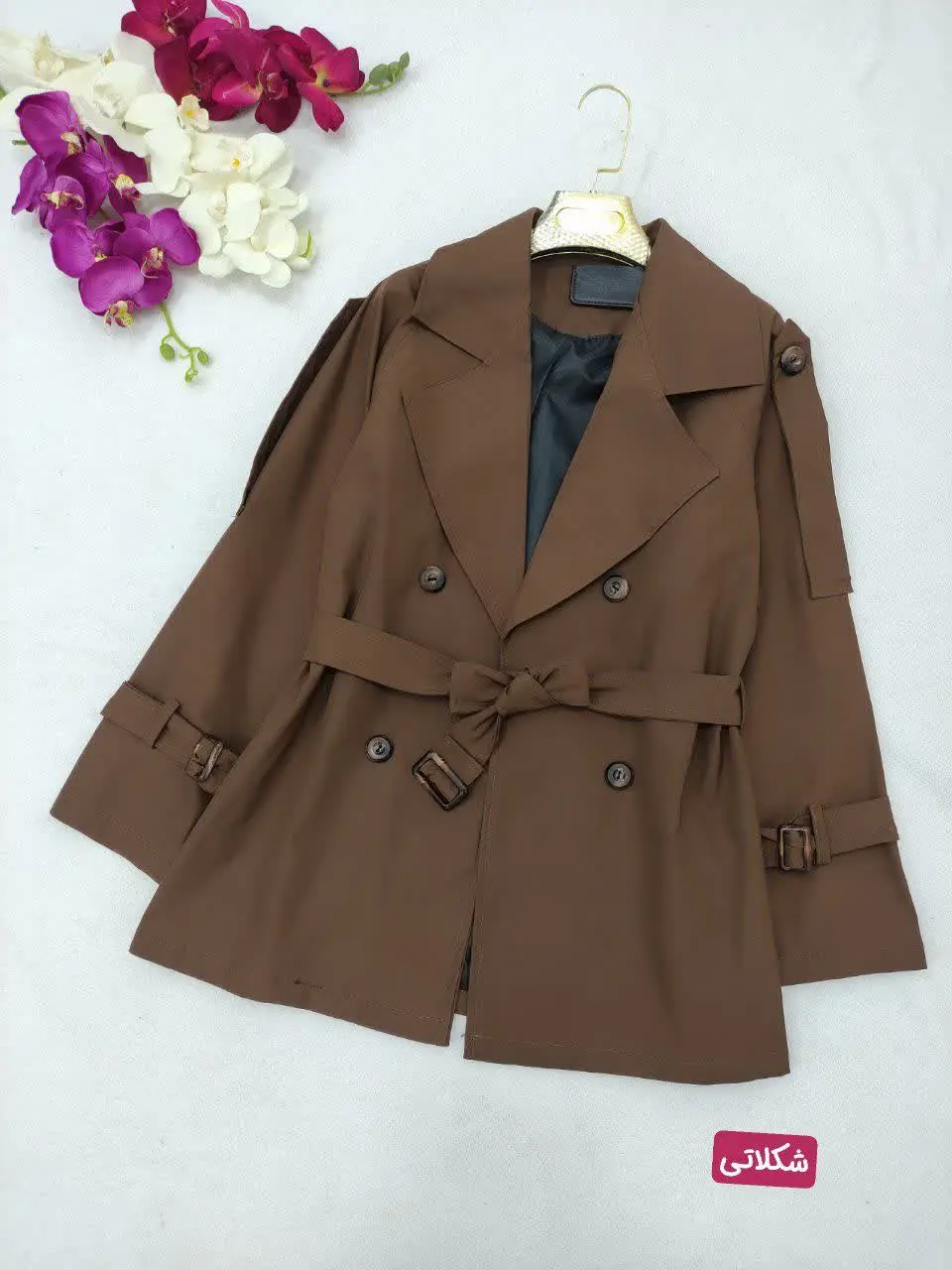 🍃نام: مانتو بارونی آستر دار ویرگول
