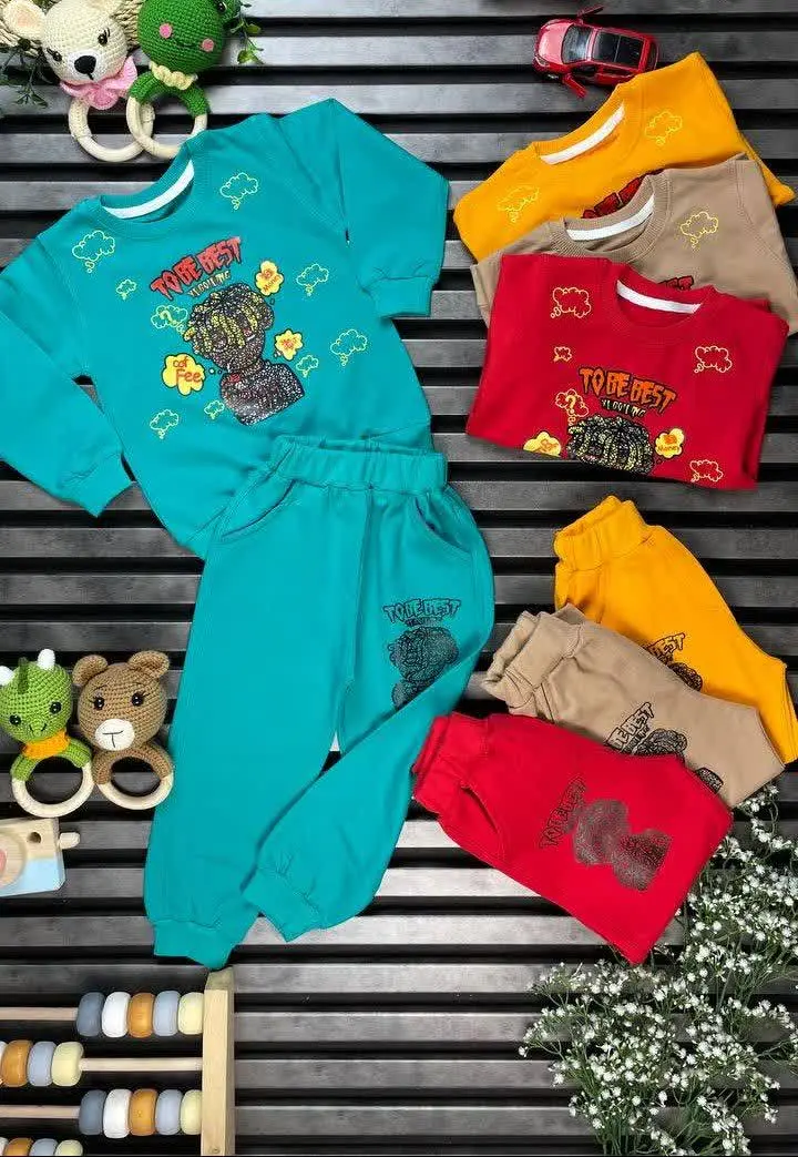 🌱🌱 بلوز شلوار اسپرت پارچه پنبه دورس‌ خار خورده (پشت پارچه پرزدار و ضخیم) با کیفیت بی نظیر 🌱🌱
