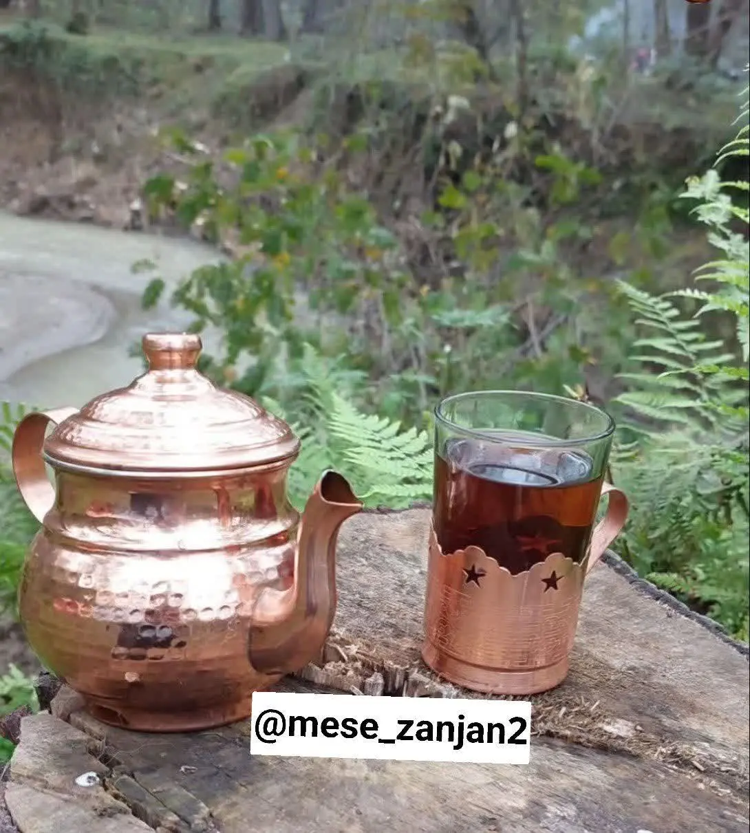 تلفیق زیبای شیشه و مس😍
