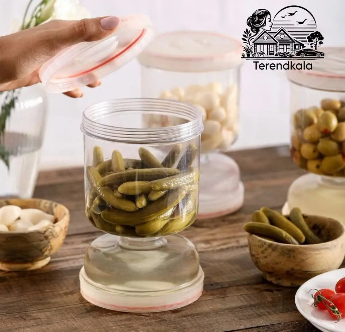 ظرف نگهدارنده ترشی و خیارشور و پنیر 
