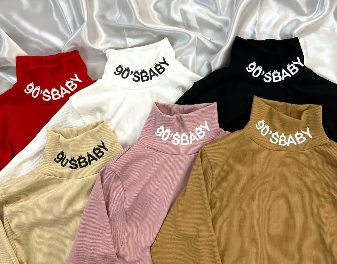 💖بلوز آستین فینگردار یقه اسکی چاپی💖
