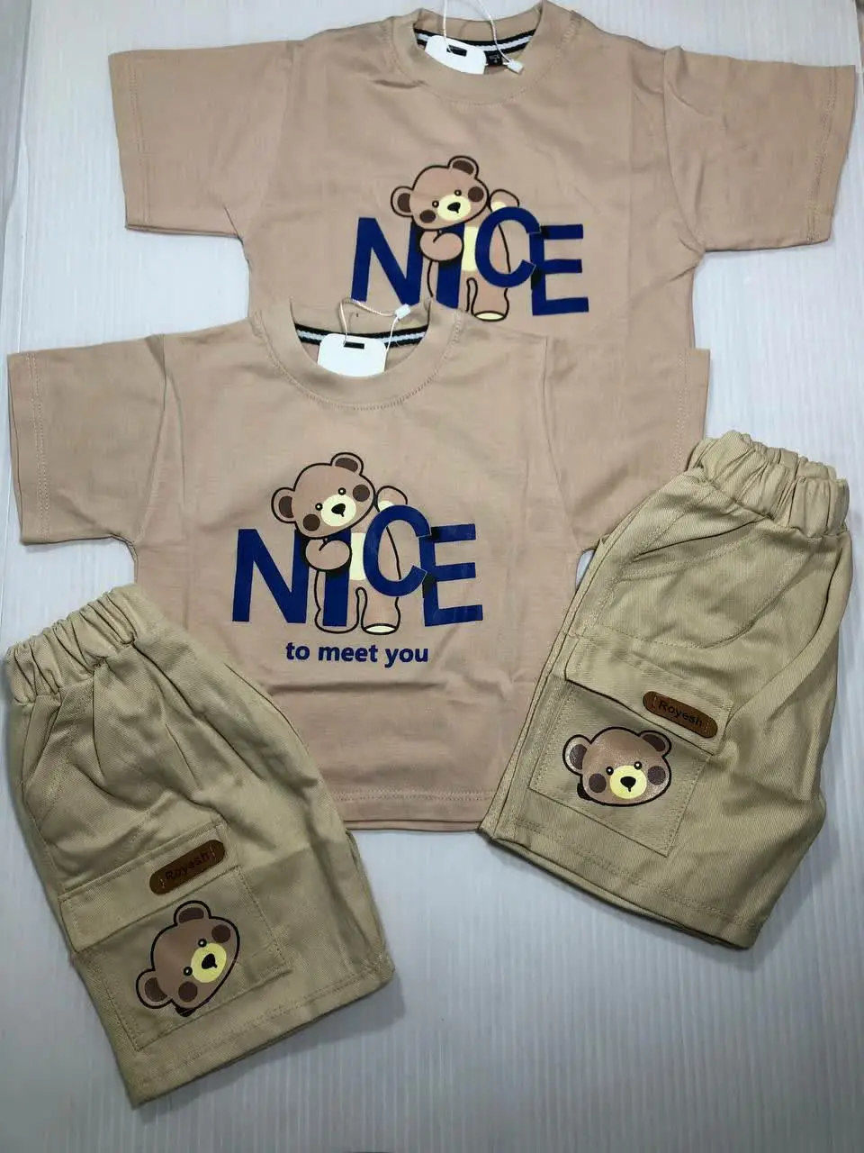 تیشرت و شلوارک پسرونه طرح نایس