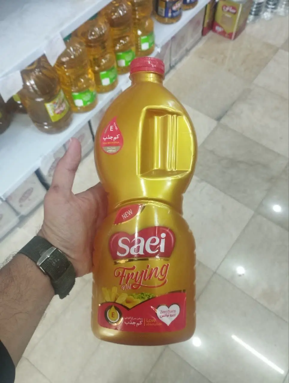 👈 روغن سرخ کردنی ۱/۸ لیتری ساعی 
