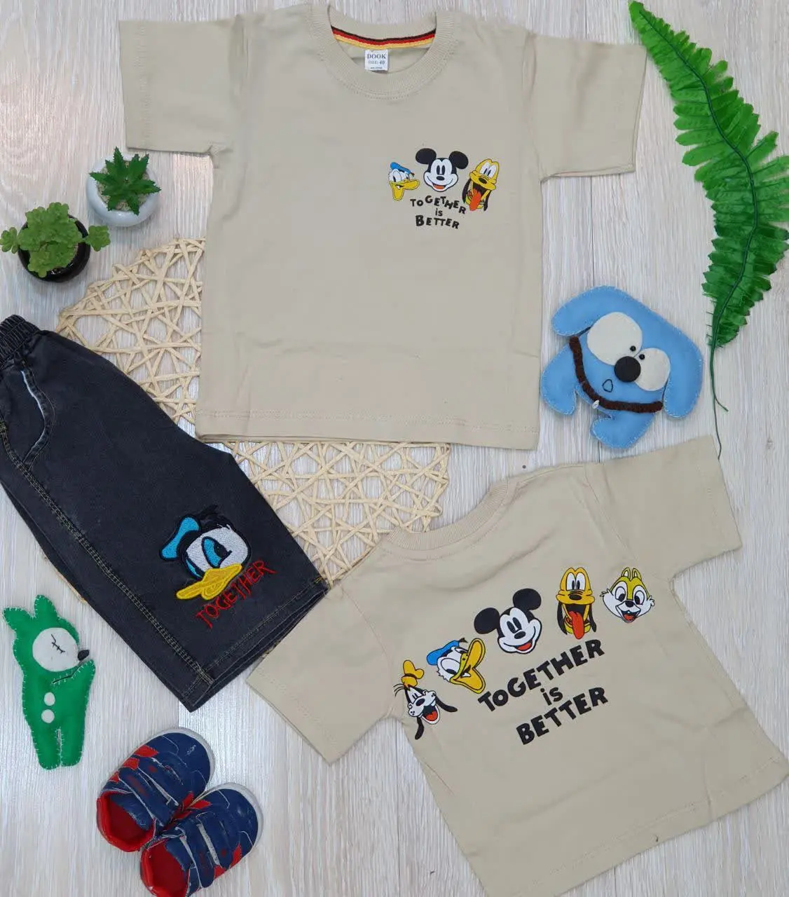 👕تیشرت شلوارک لی اردک 
