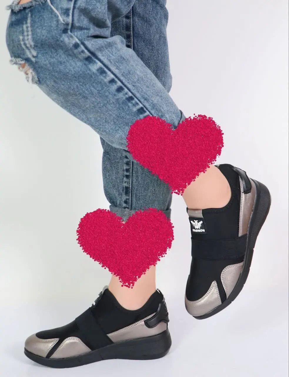 💎مدل: کتونی استرج زیره پیو ۳ سانت کف بندی طبی کفی تنفسی غالب ترک شیک و راحت با ضمانت
