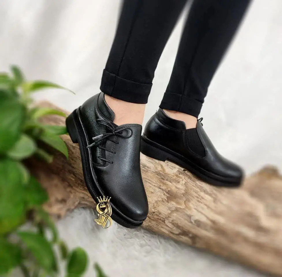 نام: 👠 کفش طبی اداری مدل بغل بندی سنباده😍
