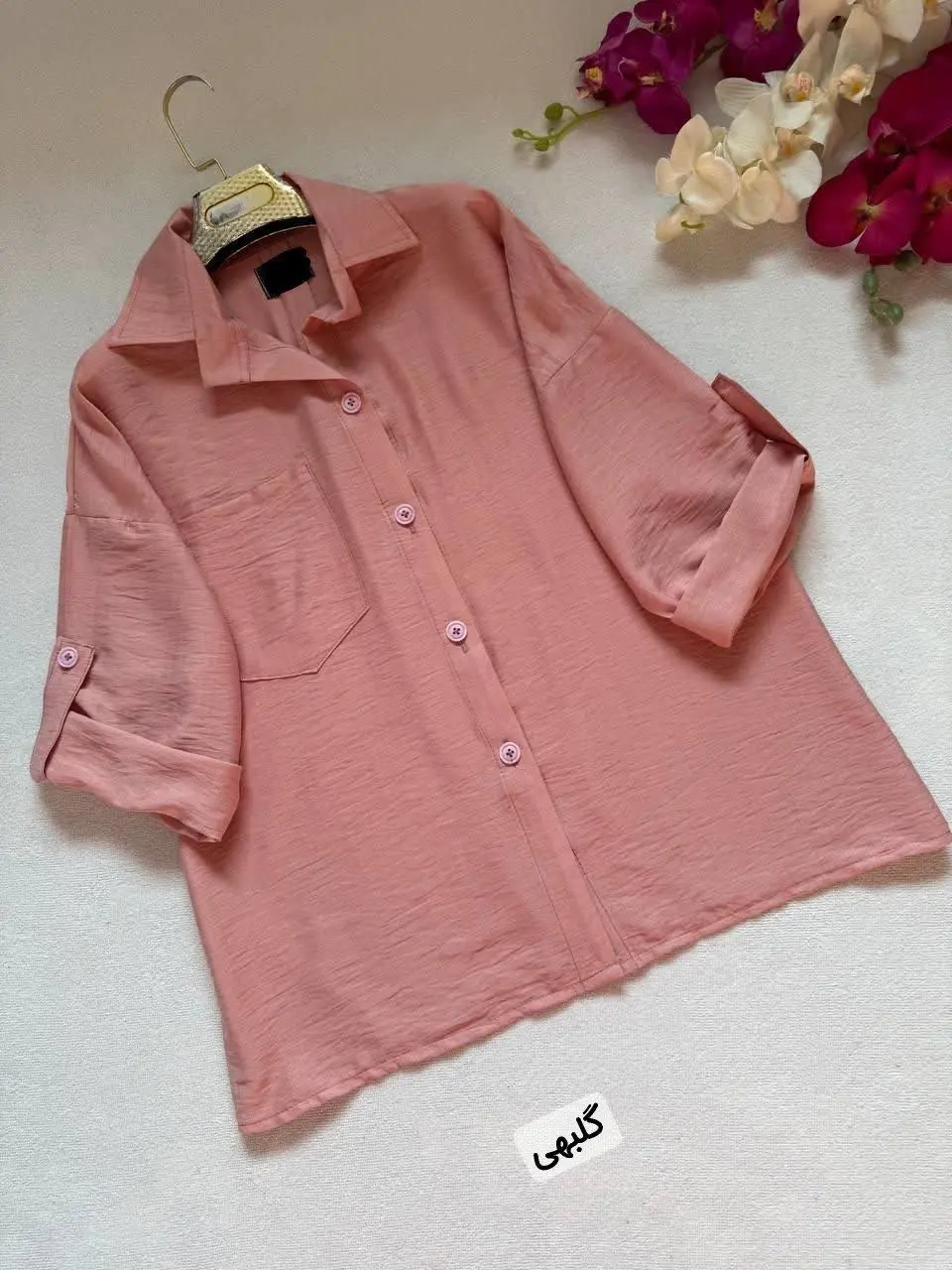 🌷نام: شومیز کولر دار میکا