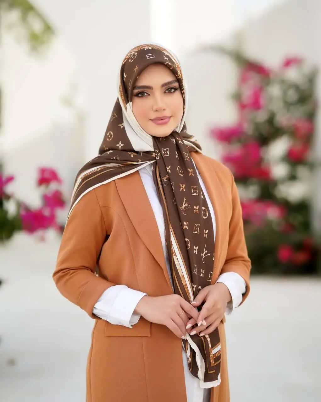 روسری نخی کجراه مجلسی 
