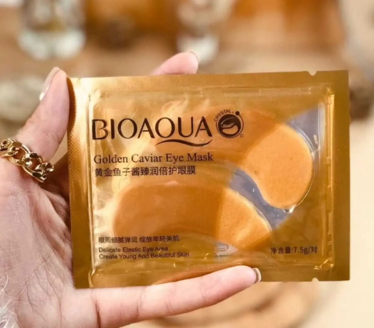 پچ زیر چشم ورقه‌ای طلا بیوآکوا BIOAQUA
