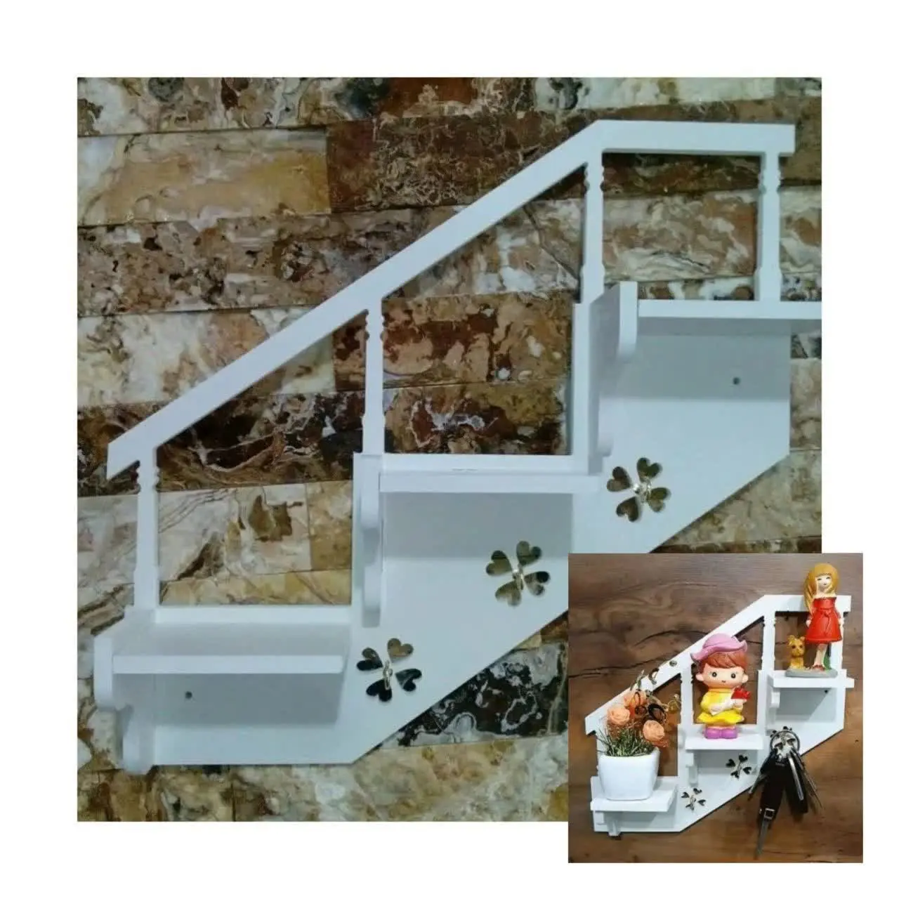 ✳️ شلف جاکلیدی پله‌ای
