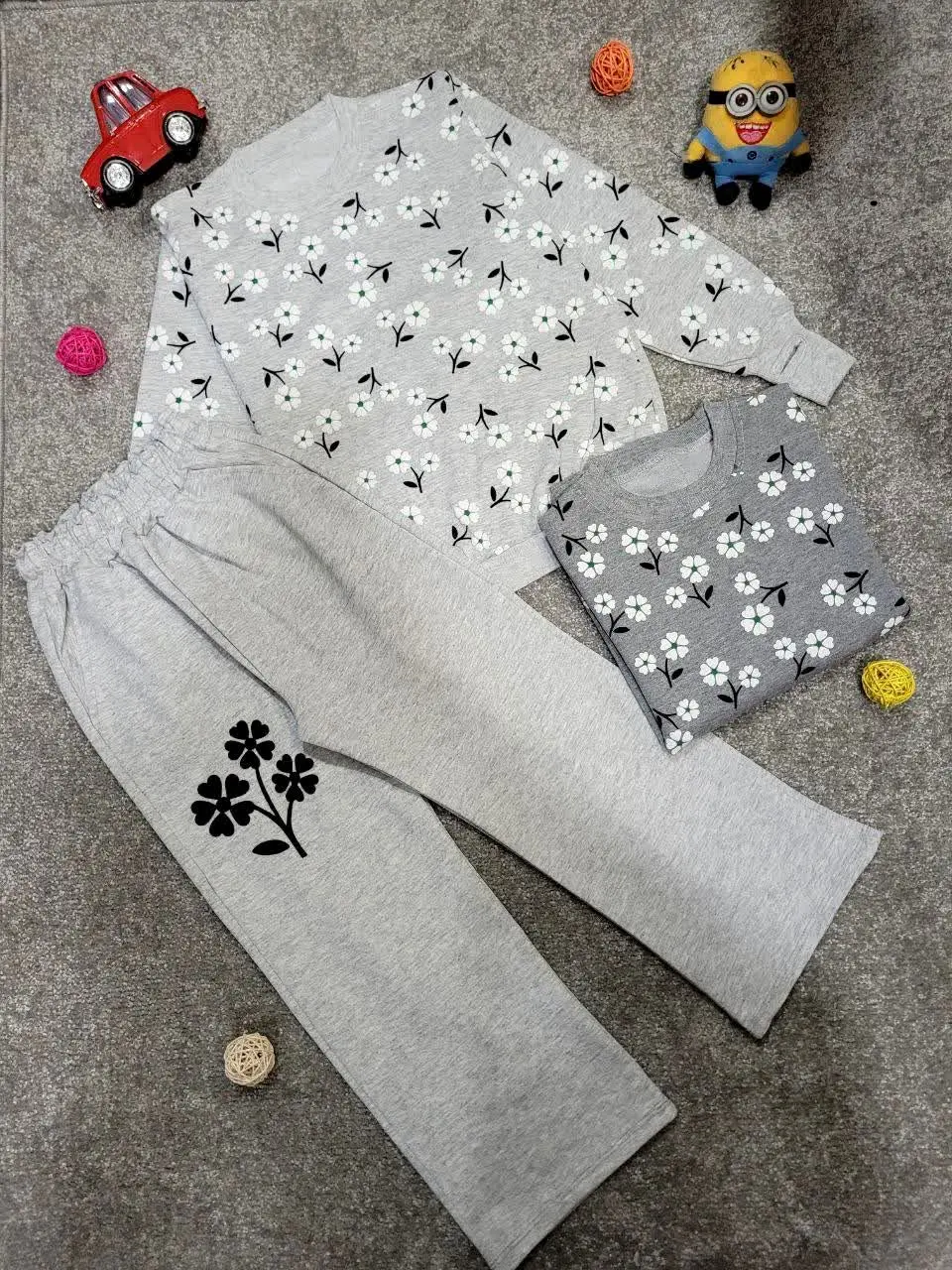 👚نام کالا: ست تیشرت شلوارگل ریز ☘

