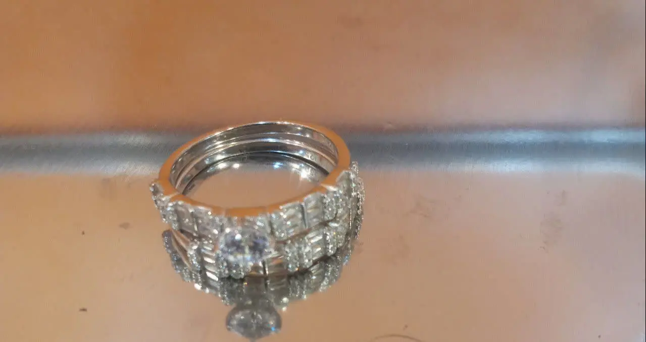 انگشتر و پشت انگشتر نقره 
