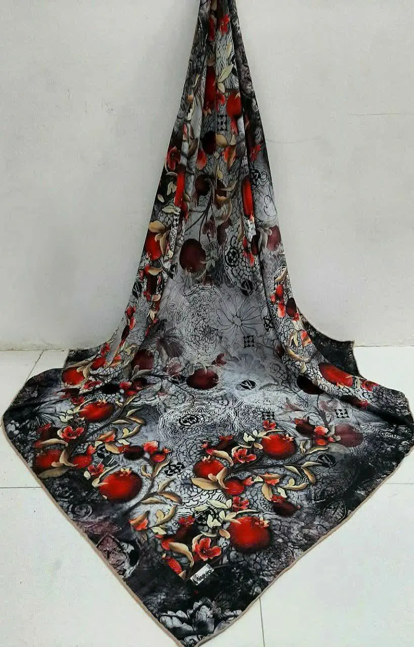  روسری نخی یلدایی قواره ۱۴٠ 😍🍉 
