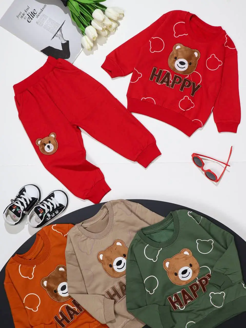 👕 بلوز شلوار گلدوزی پسرانه 🌱