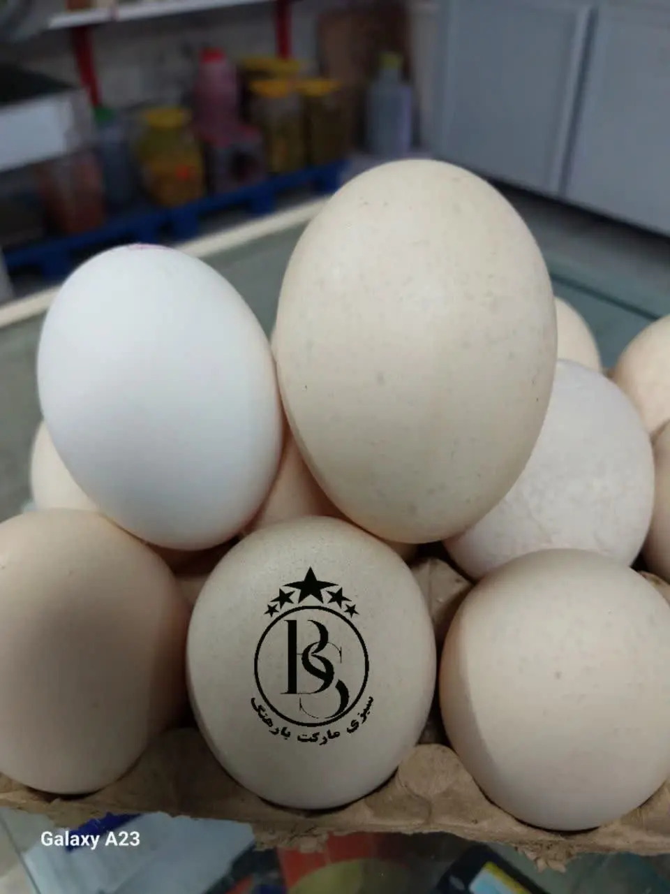 🍳• تخم مرغ دو زرده روستایی سبزی‌مارکت بارهنگ 

