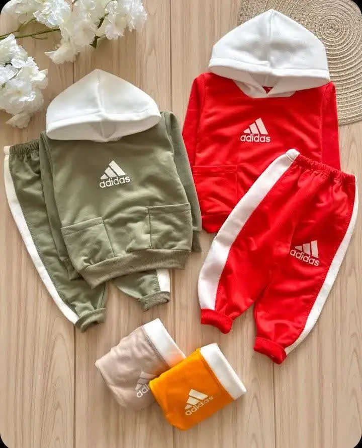 🌟 لباس بچگانه هودی و شلوار آدیداس 🌟
