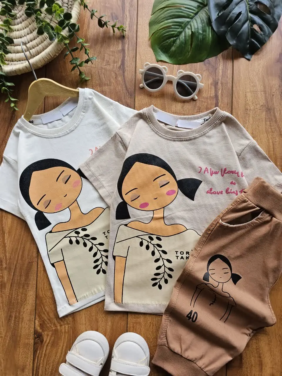 تیشرت و شلوارک دخترانه روژان
