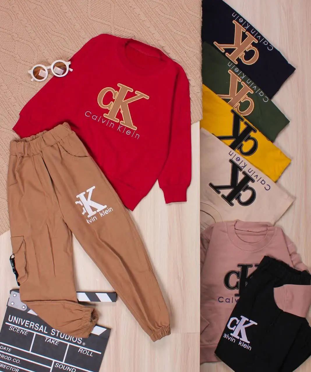 👫بلوز و شلوار پسرانه گلدوزی CK👫
