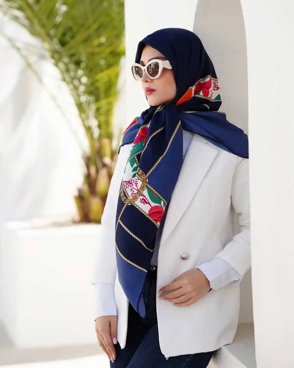 🧣#روسری_ابریشم_توییل_دستدوز
