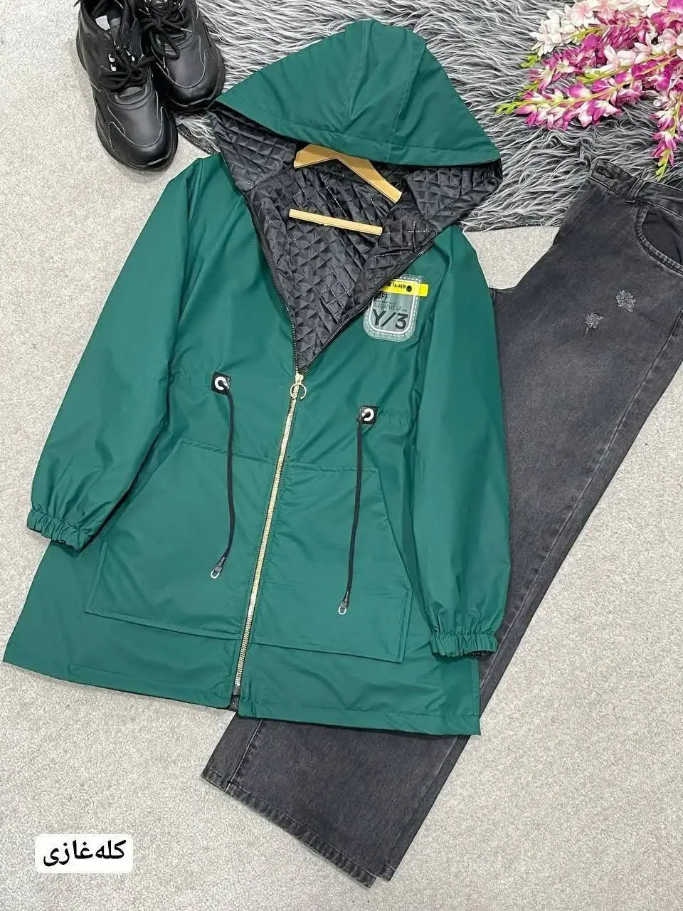 🛍نام: کاپشن کلاهدار نگین🍂
