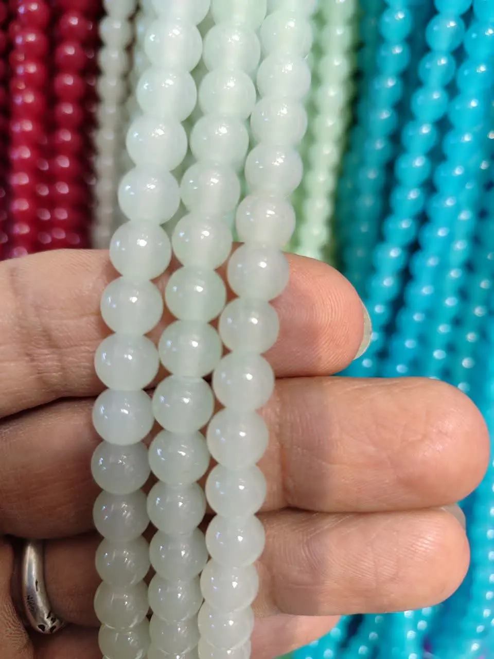 🌺 #مروارید_تکرنگ #سایز۸ 
