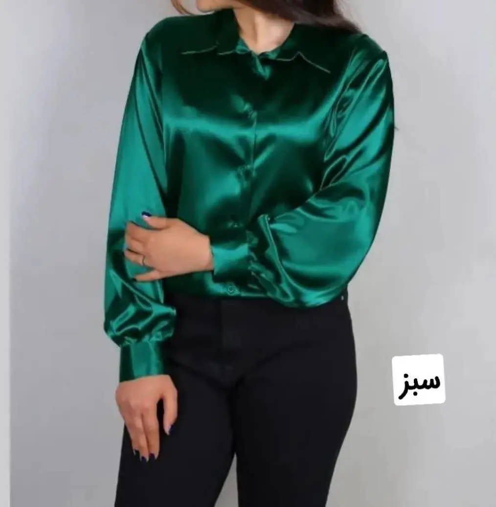 🍃نام: شومیز ساتن گلبهار 
