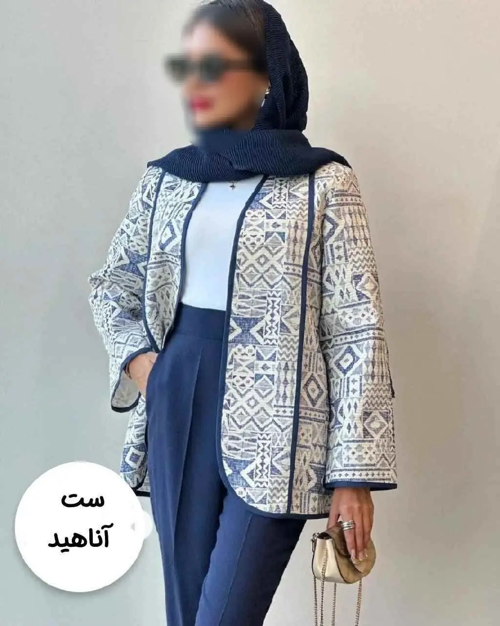 🍃نام: ست مانتو مانتو شلوار آناهید 
