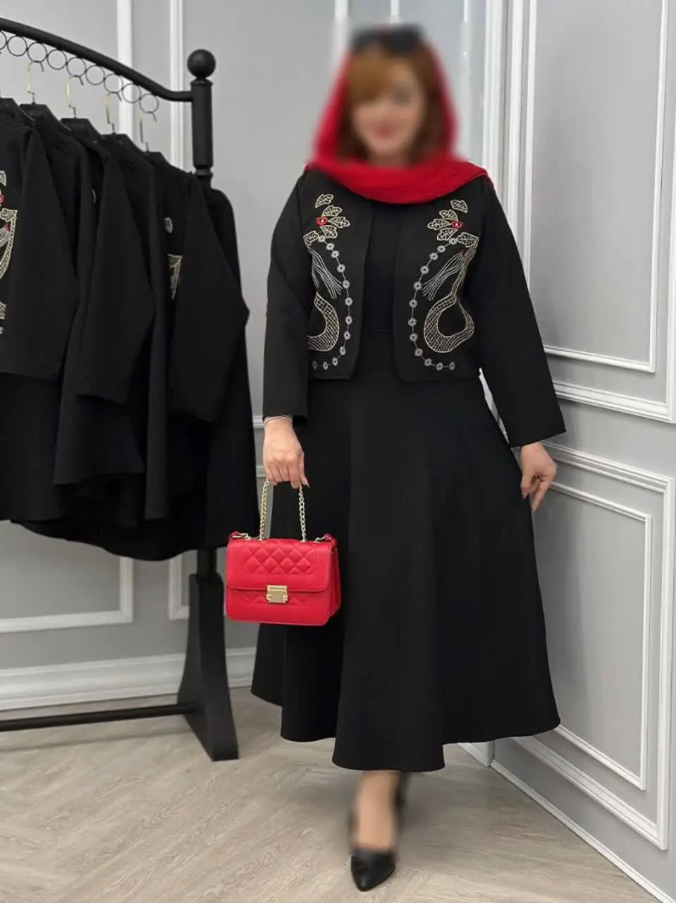 ❤️کت و دامن گلدوزی🌺عیدااااانه🌺مدل نهال ۱۶
