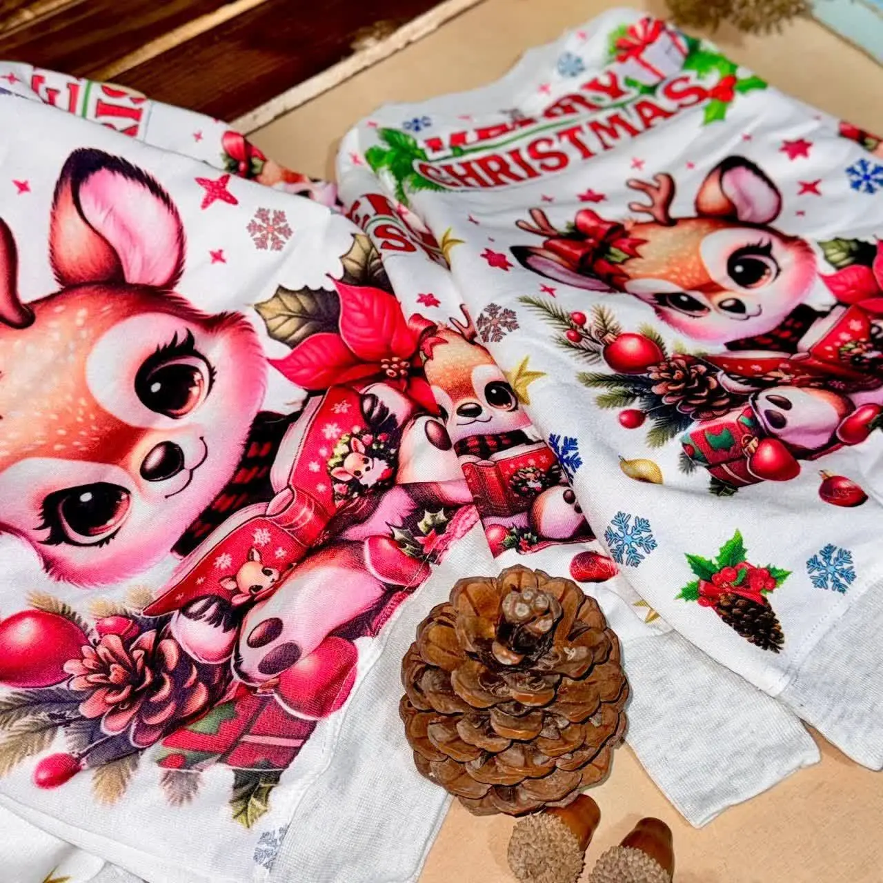 💞 بلوز تک یلدایی دخترانه گوزن 💞
