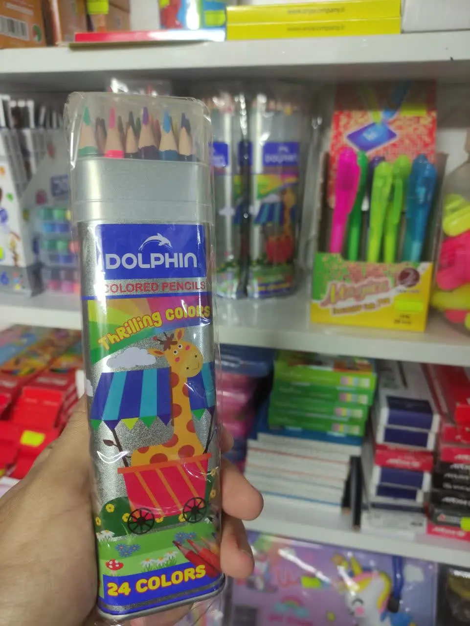 مداد ۲۴ رنگ دلفین

