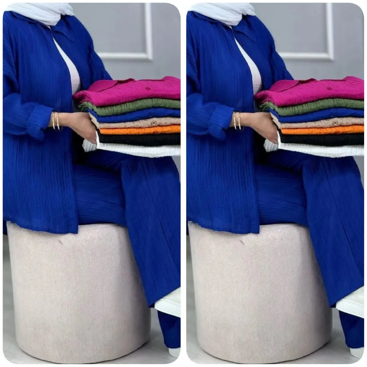 ❤️نام: مانتو و شلوار مدل آهو
