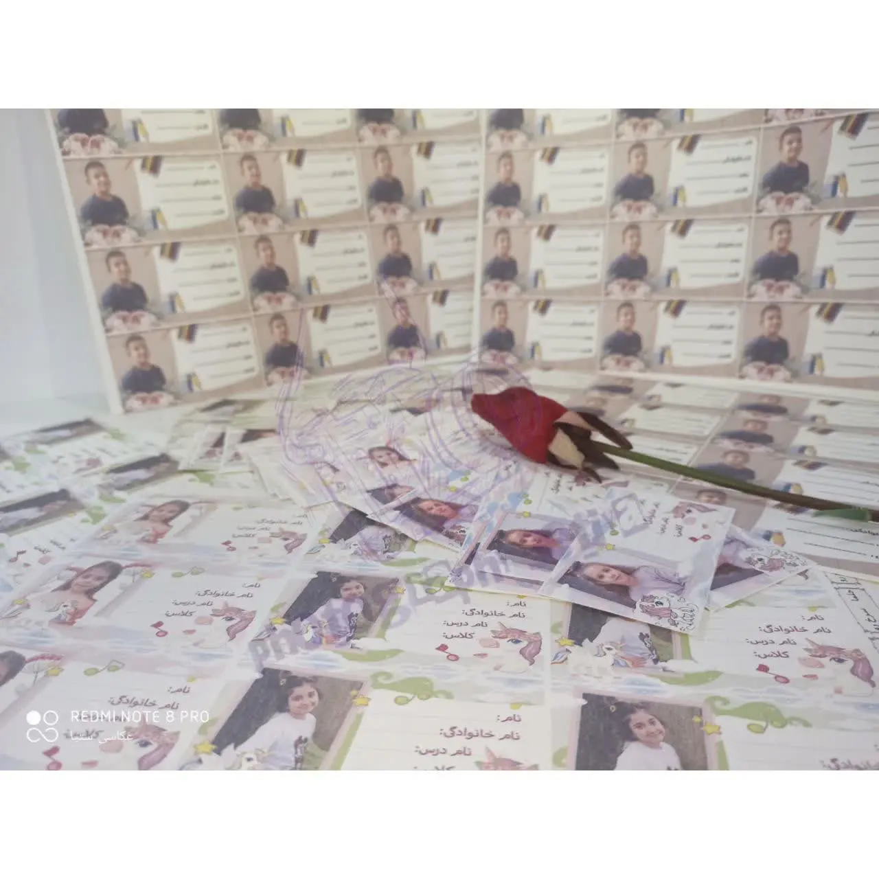 طراحی و چاپ برچسب کتاب و دفتر و مدار رنگی سفارش مشتری از کرج مبارکتون باشه 🌹
