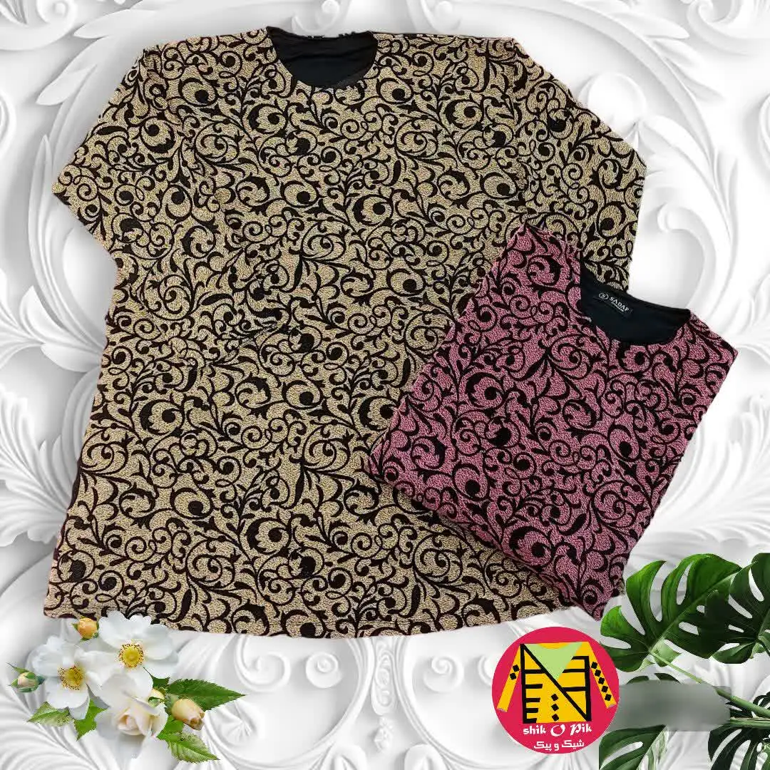 تونیک تمام لمه گل دار زنانه - هدیه روز مادر (ارسال رایگان) 
