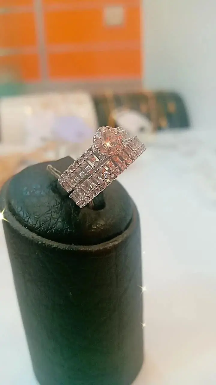 انگشتر وپشت انگشتر نقره 
