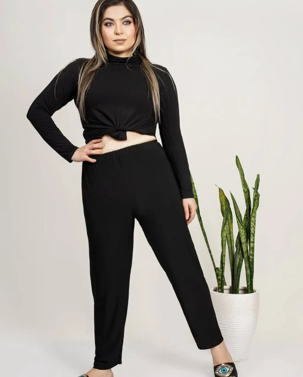 #زنانه#شلوار ریون مجلسی (ردیف ٣٨٧٠٣٨) 
