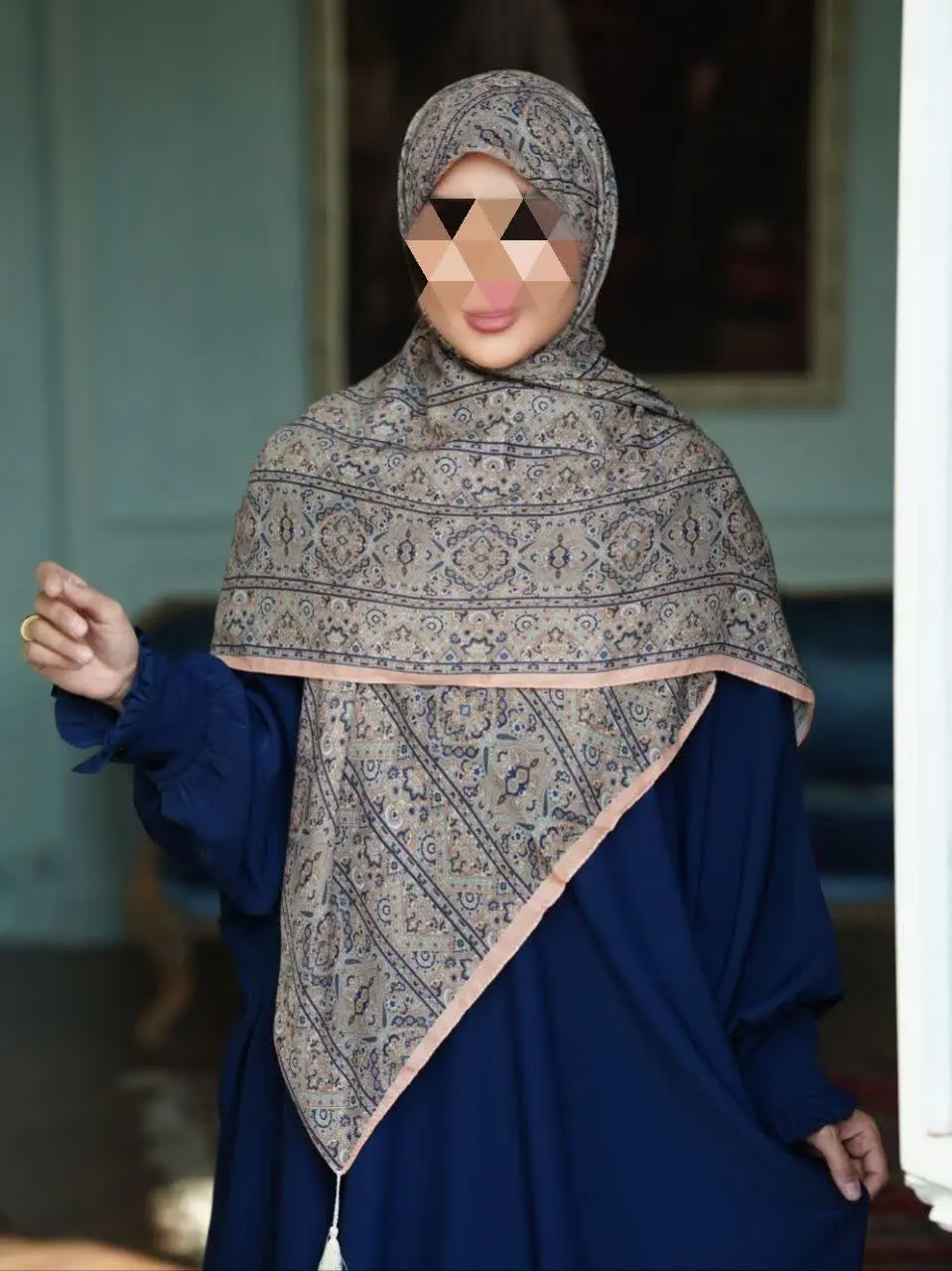 روسری طرح سنتی ریز
