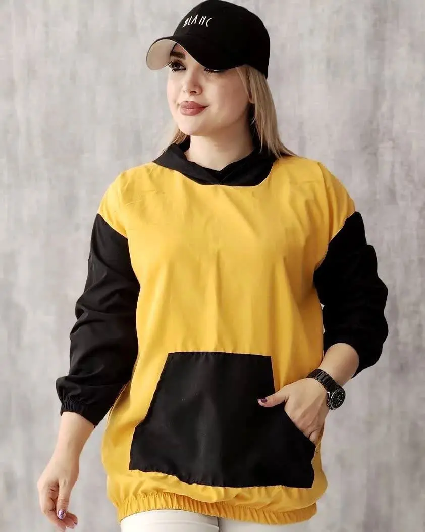 💢 هودی میکرو تیکه دوزی، پارچه خارجی
