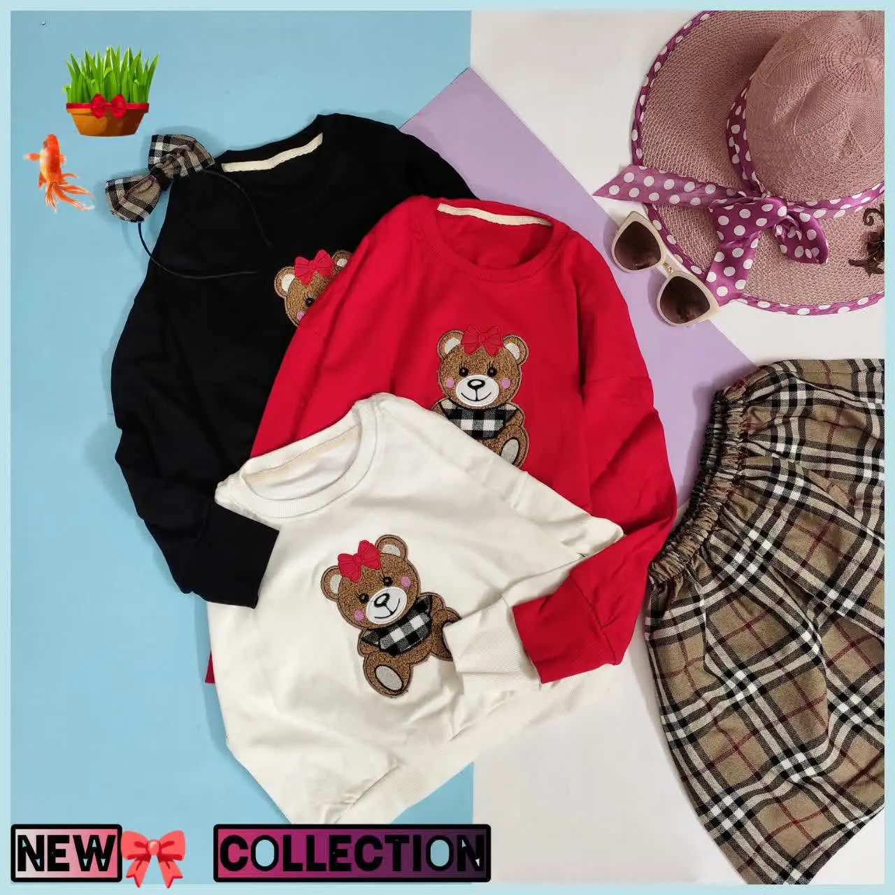 🔅جنس: بلوز دورو پنبه لاکرا، روی بلوز تکه دوزی پولیشی پشت کار استر داره، یقه ودم استین ولباس کشباف و استین مدل کیمینو و فینگر دار
