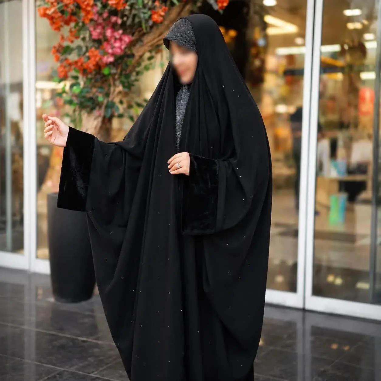چادر جده نگین باران آستین م...