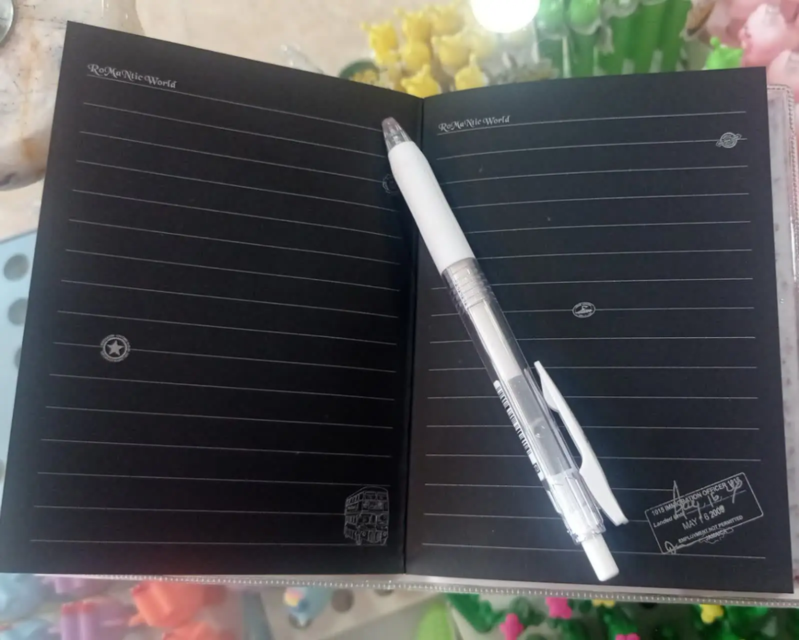 دفترچه برگ مشکی خط دار
