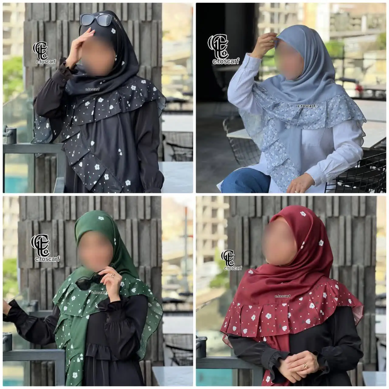 تا بحال این مدل روسری بین روسری هامون نداشتیم، همین طرح خاصش متمایزش کرده و از اون دسته روسری‌ها که به هر کسی میاد🌻🌹
