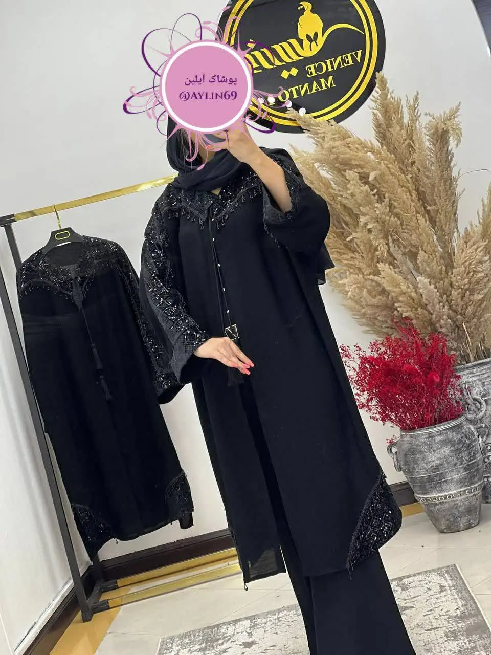 مانتو مجلسی سایز بزرگ تولید کردیم واستون با قیمت عالی 😍 جنسش خنک و 🖋نام: مانتو نوشین
