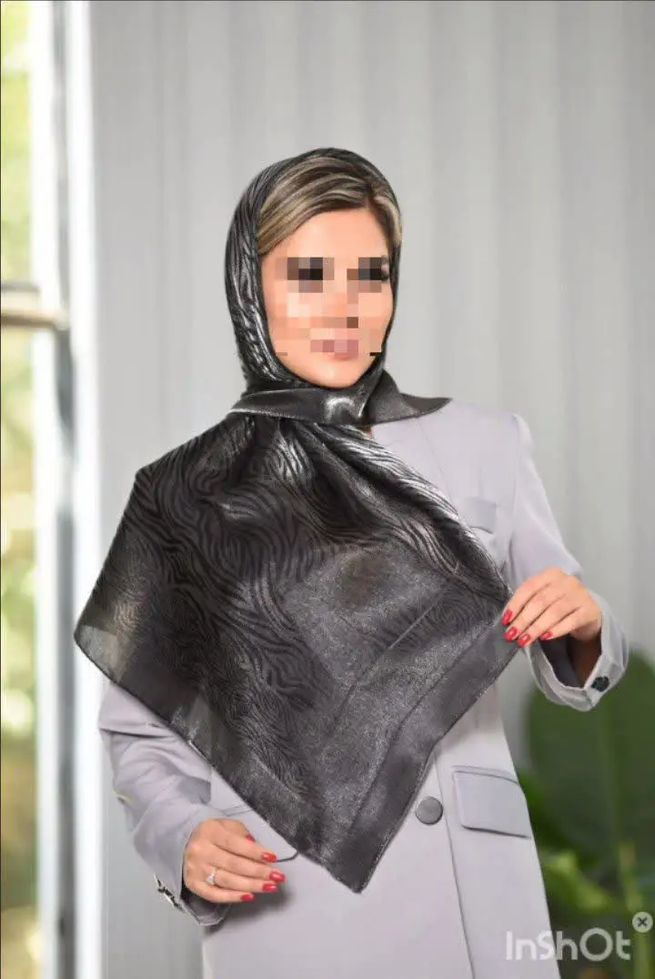 روسری ویسکوز (ژاکارد لمه) م...