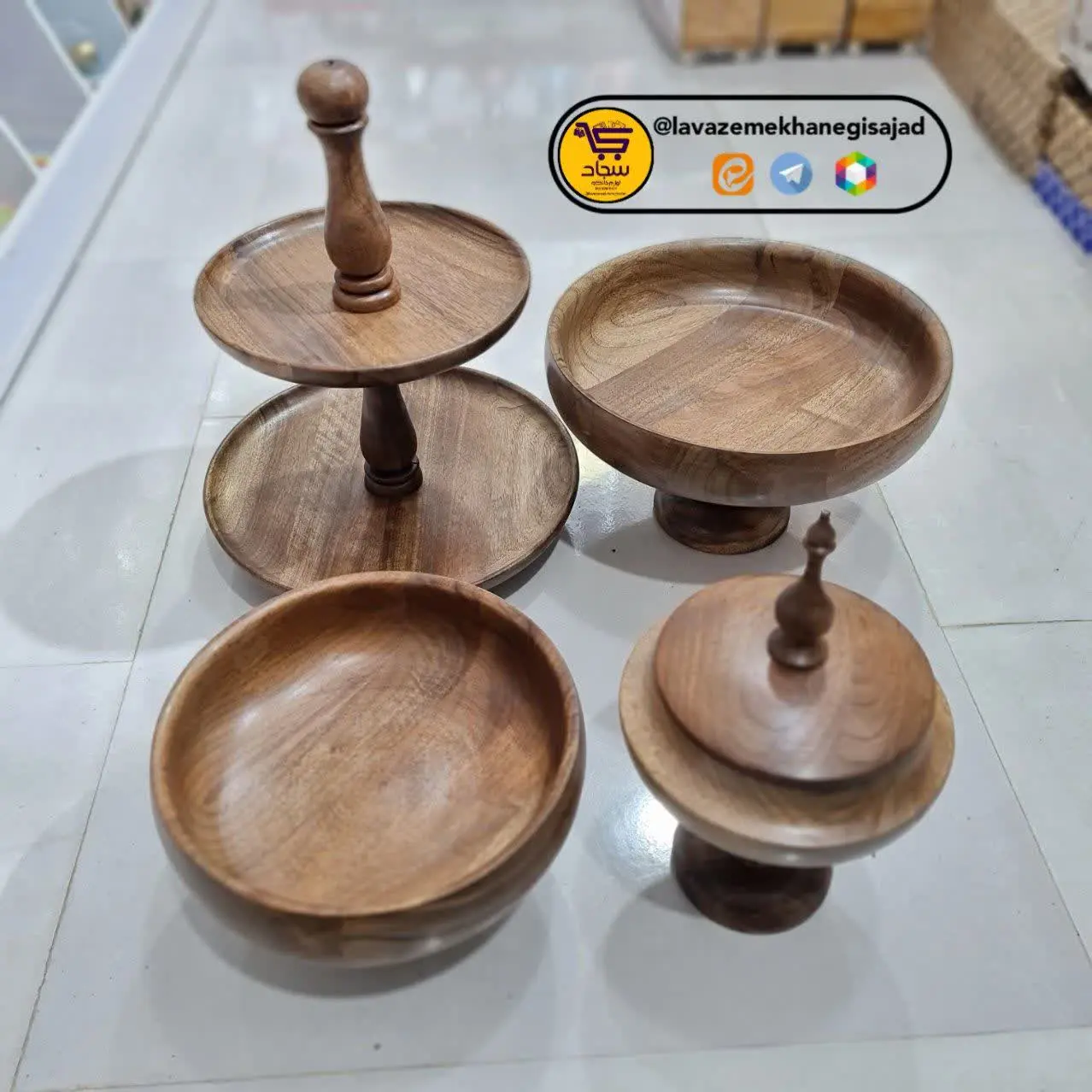 🖊سرویس چهار تیکه چوب
