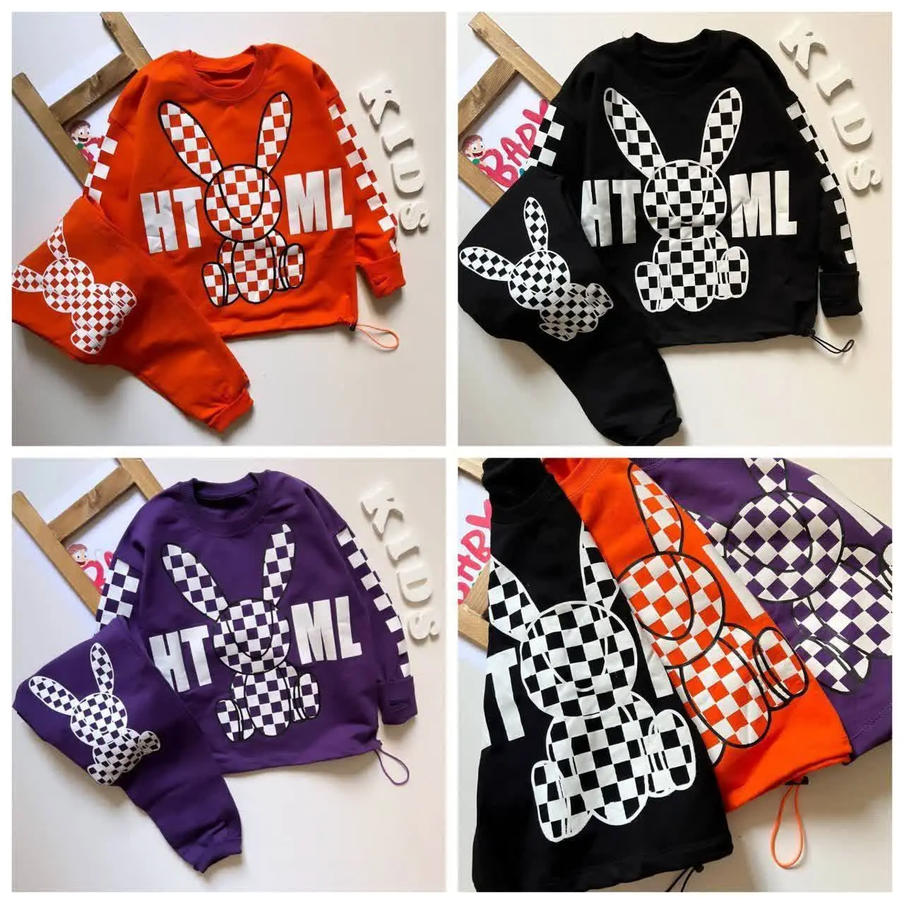 👚نام: ست خرگوش شطرنجی بیرونی🐰
