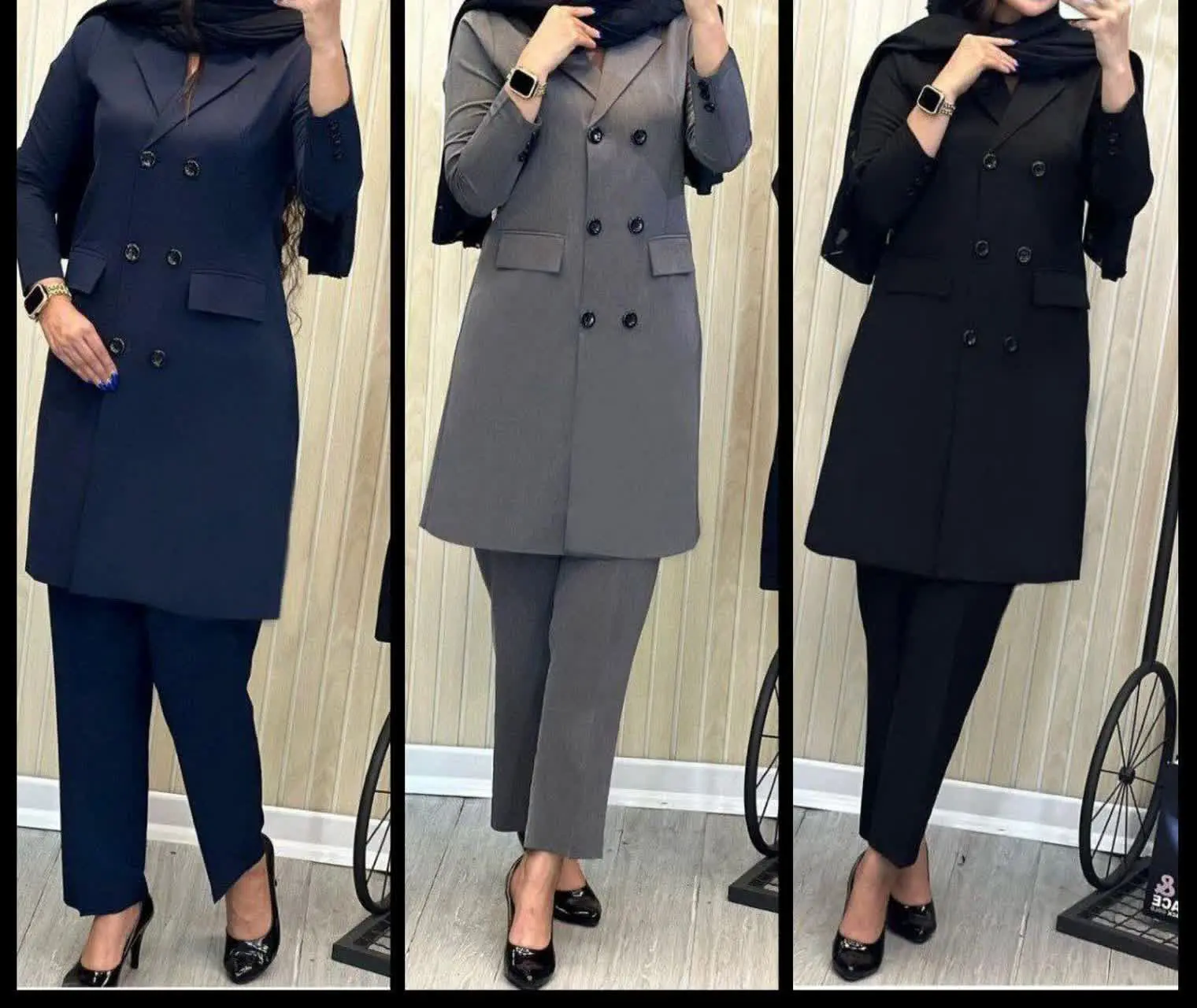 👚نام: ست مانتو شلوار اداری رسمی فانوس
